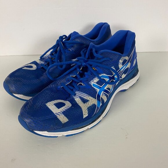 Asics Gel Nimbus 20 City Icon Paris Running Shoes Sneakers Mens Size 12 Blue - Picture 8 of 16